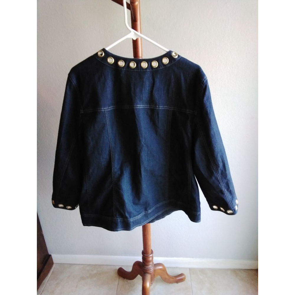 Focus 2000 Embellished Jean Jacket EUC - Picture 3 of 5